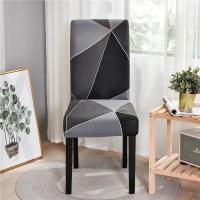 Funda geométrica de LICRA elástica, fundas elásticas para sillas para bodas, hoteles, banquetes y comedores - details 4