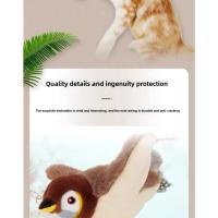 Juguete de Gato Interactivo Pájaro Volador Recargable que Ruge Juguete de Peluche Activado por Tacto de Catnip - details 5