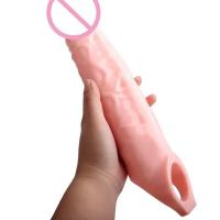 Leten-extensión de manga grande, condón de silicona reutilizable, extensor de pene, juguetes sexuales para hombres, retardante, agrandamiento de pene, adultos 18 - details 11