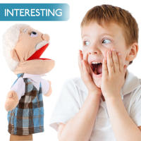 Marionetas de mano de felpa suave para miembros de la familia, estilo, abuelos, abuelo, profesores, padres - details 6