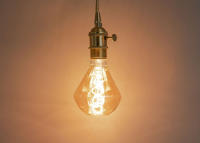 Bombilla Edison Vintage de 4W, bombilla LED amarilla cálida de 2300K, filamento suave Retro E27, corazón de cinco estrellas, G95, diamante para lámpara de decoración - details 20