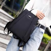 Mochila antirrobo de tela Oxford con cremallera oculta en la espalda, diseño suave, mochila para mujer adecuada para viajes de trabajo diarios - details 2