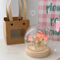 Lámpara de Noche de Tulipán Artificial Hecha a Mano DIY Decoración de Dormitorio LED - details 10