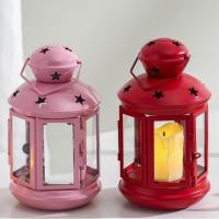 Portavelas de estrella hueca a prueba de viento, lámpara colgante de hierro forjado, candelabro DIY, adorno de farol, decoración de boda - details 4