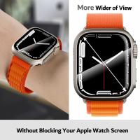 Screen Protector Cover for Apple Watch 44mm 45mm 40mm 41mm Hard PC Front Rear Bumper Case for iwatch 9 8 7 6 5 4 Change To Ultra - details 2