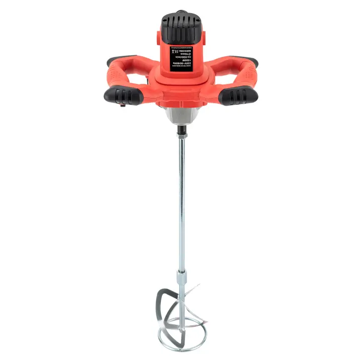 Mezclador de mortero de 1500W, mezclador de hormigón, cemento, agitador, batidor industrial, manual, 6 velocidades - 1
