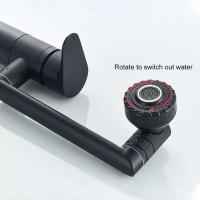 Lavabo de 1080 grados, fregadero de cocina, aireador de agua para baño, grifo negro, grifo calentado, mezclador Gourmet, grifería - details 11
