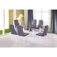 Mesa de Comedor Negra, Mesa de Cristal para Cocina, Medidas Mesa Moderna salón: 140 cm Largo x 80 cm Ancho x 75 cm Alto - details 5