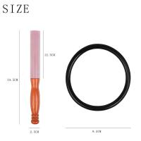 Batidor profesional del cuenco del sonido de Buda del palillo de golpe de cristal con el meditador de goma de la yoga del anillo - details 8