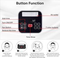 Máscara Facial de Luz LED Terapéutica Multicolor Portátil para Cuidado de la Piel en Hogar y Viajes - details 5