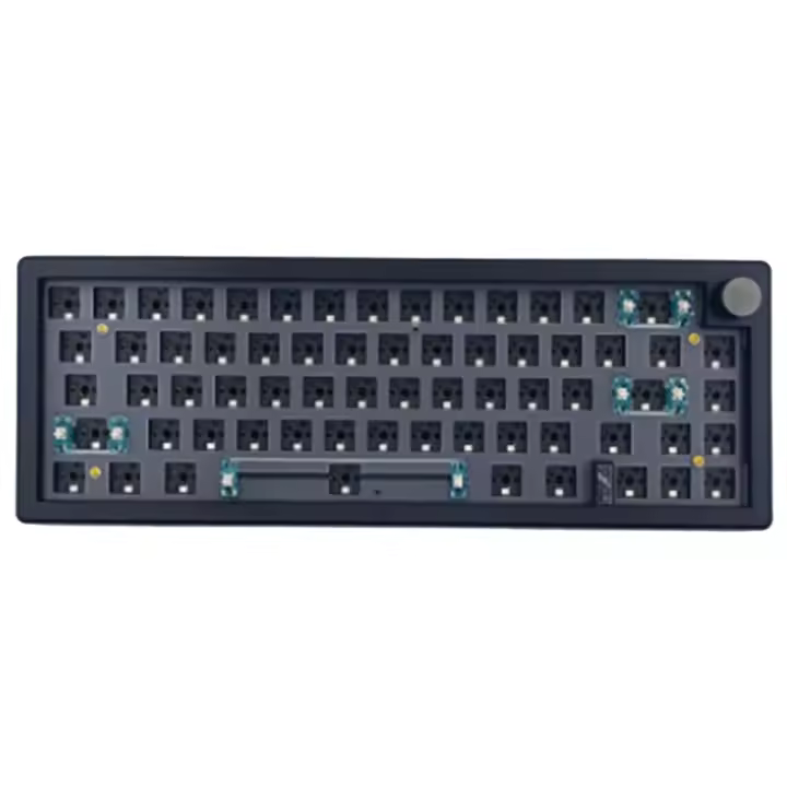 GMK67 Kit espaciador de teclado mecánico de intercambio en caliente RGB retroiluminado Bluetooth 2.4G inalámbrico 3 modos (negro) - 1