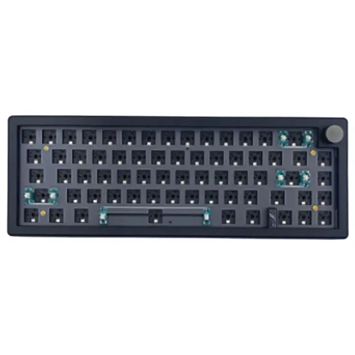 GMK67 Kit espaciador de teclado mecánico de intercambio en caliente RGB retroiluminado Bluetooth 2.4G inalámbrico 3 modos (negro) - 1