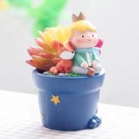 Maceta de resina para plantas suculentas, adorno de jardín de hadas, figuritas decorativas, Decoración de mesa para el hogar - details 9