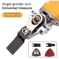 Accesorio para amoladora angular M10/M14, herramientas oscilantes de pulido, conversión de cabezales universales para carpintería, rosca M10/M14 - details 11