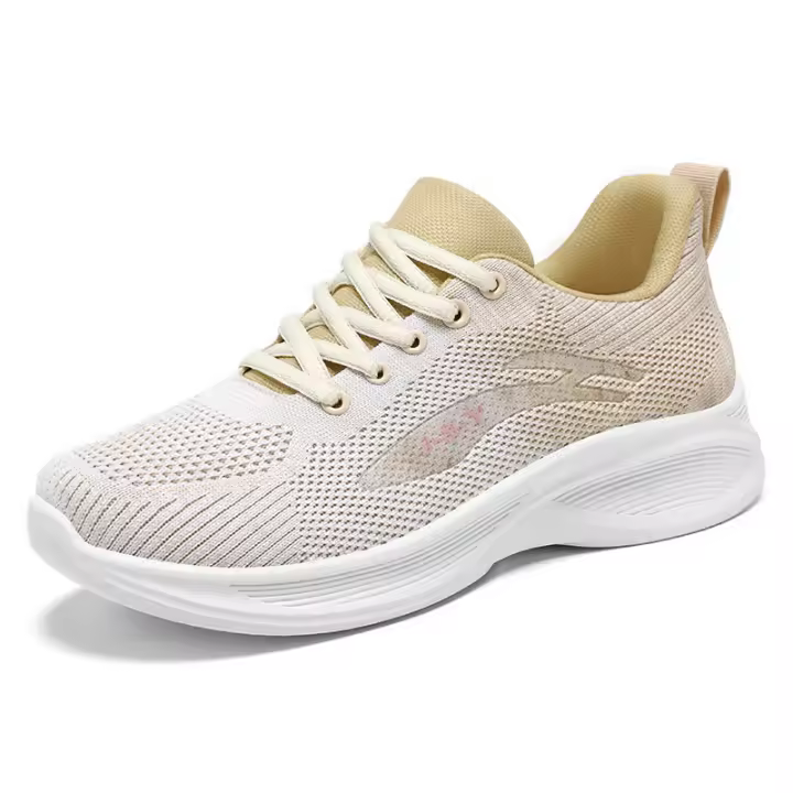 Zapatos de running mujeres 2024 casual suela suave zapatillas transpirables zapatos individuales fly weave mesh top zapatos venta al por mayo - 1