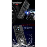 KEYSION Funda protectora a prueba de golpes V25 5G V25e, anillo de protección de lente de cámara deslizante, soporte para teléfono, cubierta trasera para VIVO X80 Lite - details 2