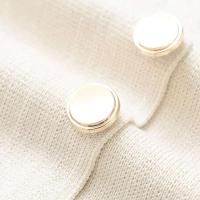 Suéter de punto sin mangas con cuello en V para mujer, suéter elegante de moda con botones delanteros - details 7