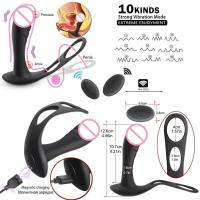 Anillo vibrador Leten Phallus para hombres, inserción sexual, retraso de la eyaculación, tapón Anal, pero tapón, estimulación de la carrera, Dirudo - details 2
