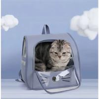 Mochila Transportadora para Mascotas Tamaño Grande para Gatos Bolsa Portátil Transparente y Transpirable Suministros para Bolso de Hombro - details 1