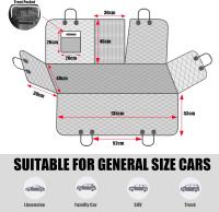Funda para asiento de coche impermeable, con ventana de malla y bolsillo, portaobjetos, antideslizante y antiarañazos - details 2