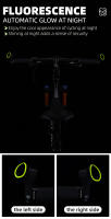 WEST BIKING-empuñaduras interiores para manillar de bicicleta de montaña, accesorio de diseño ergonómico, de nailon, 22,2mm - details 5