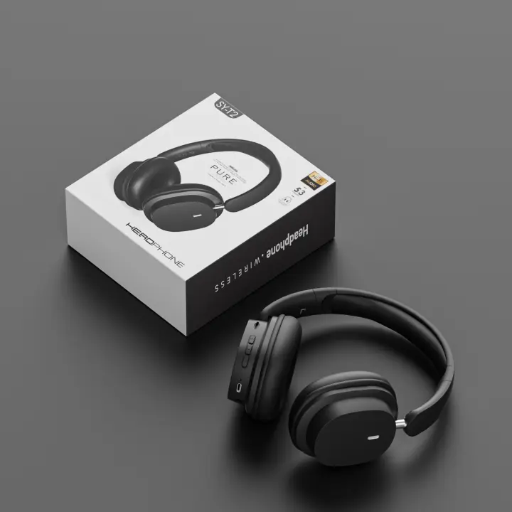 Auriculares HIFI con Bluetooth 5,3, dispositivo de audio montado en la cabeza, con cable de 3,5mm, tarjeta enchufable plegable, de baja latencia, adecuado para juegos, música, viajes y aprendizaje - 1