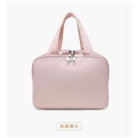 Doble bolsa de cosméticos esponjosa de gran capacidad de apertura ancha para mujer 2025 nueva bolsa de lavado y almacenamiento portátil de alto valor - details 21