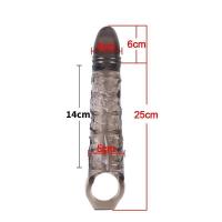 Empaque privado SEXY Condón reutilizable Largo Grande Retraso de la eyaculación Manga de alargamiento masculino Extensor de pene Juguetes sexuales para adultos para hombres - details 9