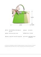 Bolso de hombro de piel auténtica con banda para el cuello para mujer, novedad de Primavera de 2025 - details 1