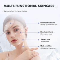 Máquina de estiramiento facial para cuello, masajeador facial de microcorriente, terapia de fotones Led, vibración, antiarrugas, removedor de doble mentón, caliente y refrescante - details 5