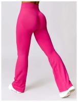 Campana de yoga para mujer - Pantalones deportivos transpirables para correr en gimnasio ajustados con cintura alta y salto de cadera - details 18