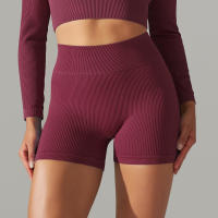 Hamidou-pantalones cortos deportivos para mujer, mallas transpirables de cintura alta para Yoga, correr, ciclismo, entrenamiento, gimnasio, Verano - details 20