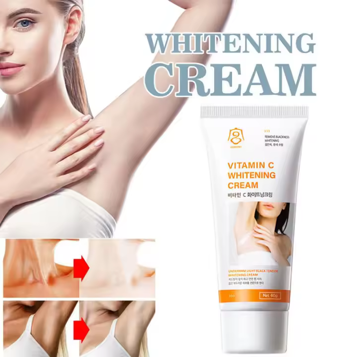 Crema blanqueadora corporal, partes privadas, axilas, piernas, loción blanqueadora para rodillas, interior del muslo, íntimo, oscuro, elimina la melanina, ilumina el cuidado de la piel - 1