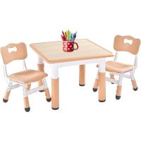 Juego de Mesa y 2 sillas para niños, Altura Ajustable, Juego de Mesa y Silla para niños de 3 a 8 años, fácil de Limpiar, Aprobado por CPC y CE (Juego de 3 Piezas), Color Azul - details 14