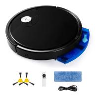 RS800 Robot aspirador inteligente, dispositivo 5 en 1 con Control remoto, supersilencioso, fregado en seco y húmedo, electrodoméstico para suelo, color negro, A - details 0