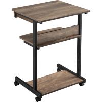 Mesa Ordenadora con Ruedas Pequeña Escritorio para Juegos con Cajón Espacio Límite Negro 79,5x56x51cm - details 32