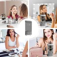 Limpiador eléctrico de brochas de maquillaje, soporte giratorio automático eficiente con enchufe USB para mujer - details 7