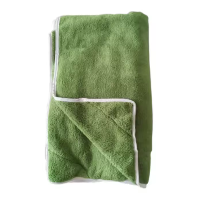 Toalla de baño magnética portátil para exteriores, toalla de lana de secado rápido para piscina con cierre magnético, manta de microfibra de gran tamaño para acampar - 1