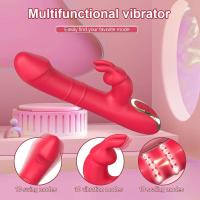 Vibrador de Aguja de Conejo Leten Masajeador de Vagina Telescópico para Mujeres - details 0