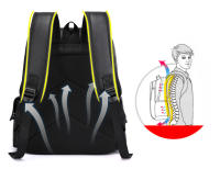 Mochila para hombre, 15 pulgadas, lona y cuero impermeable, antirrobo mochila para ordenador grande, mochila escolar, viaje, Lycee Trabajo - details 6