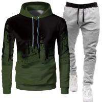 Primavera y otoño, ropa deportiva informal con capucha de Color sólido para hombre, conjunto de moda ajustado para parejas 2025 - details 8