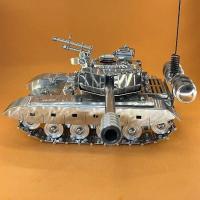 Tanque de batalla principal chino T99 de acero inoxidable, modelo de aleación 1:32, adornos, juguetes terminados - details 22