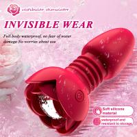Vibrador Anal telescópico con Control remoto inalámbrico, consolador con aplicación Bluetooth, tapón Anal LED activado por voz, estimulador de próstata masculino 18+ - details 2