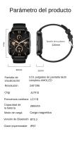 2024 Reloj Inteligente Hombres Mujeres, Smartwatch con 2,01