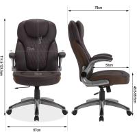 Silla de Oficina Ejecutiva Ergonómica Altura Ajustable, Resalto Alto, Brazos, Ruedas, Negro - details 18