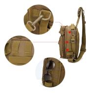 Bolso de pecho táctico Molle para hombre, bolsa de aparejos de pesca, Camping, senderismo, caza, eslinga, un solo hombro, bolso deportivo - details 4