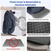 Camas rectangulares para perros y gatos, esterilla de felpa lavable y esponjosa, cojín para mascotas, casa para perrera grande - details 4