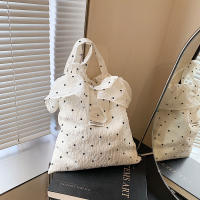 2025 nueva malla bolso de hombro hada viento hoja de loto borde bolso femenino gasa bolso de mano - details 13