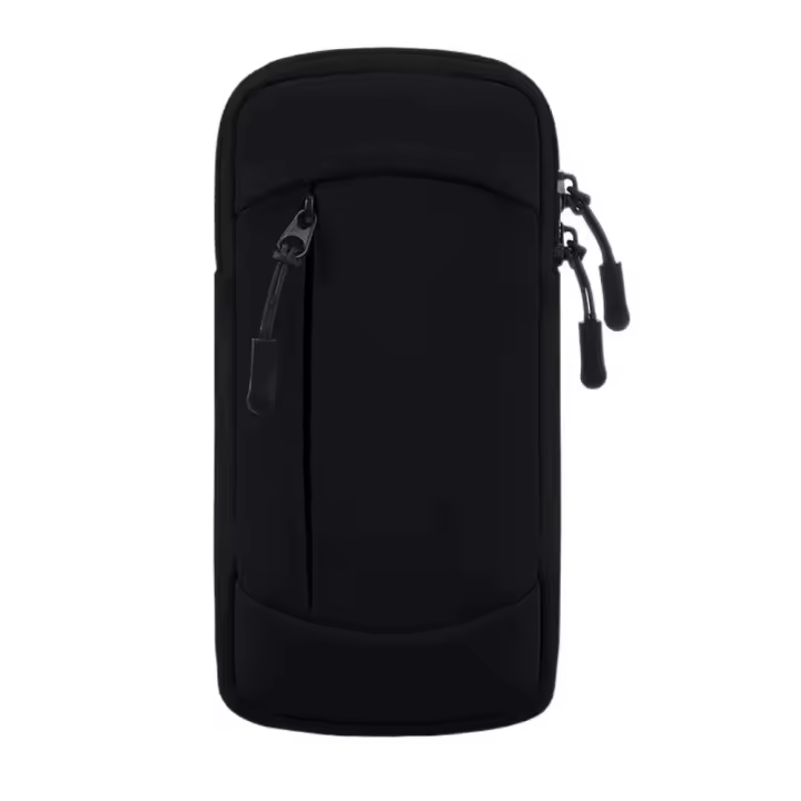 Bolsa de brazo para teléfono móvil para correr de PU, soporte elástico impermeable para teléfono para correr, soporte ligero para tarjetas, brazalete, funda deportiva para teléfono - 1