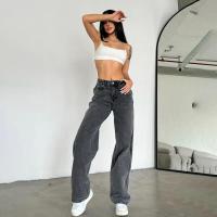 Pantalones vaqueros de mezclilla de cintura baja para mujer, pantalones grandes con moda coreana suelta - details 5